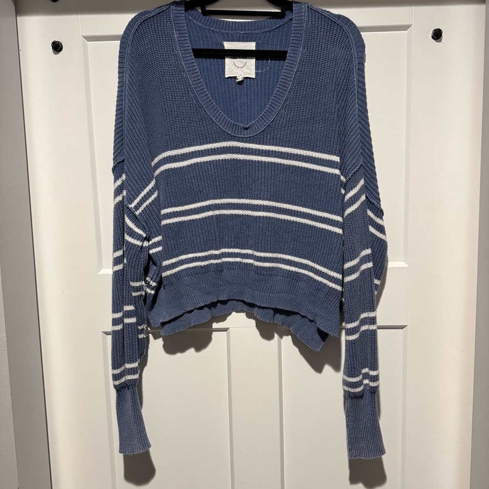 Blue Striped Sweater